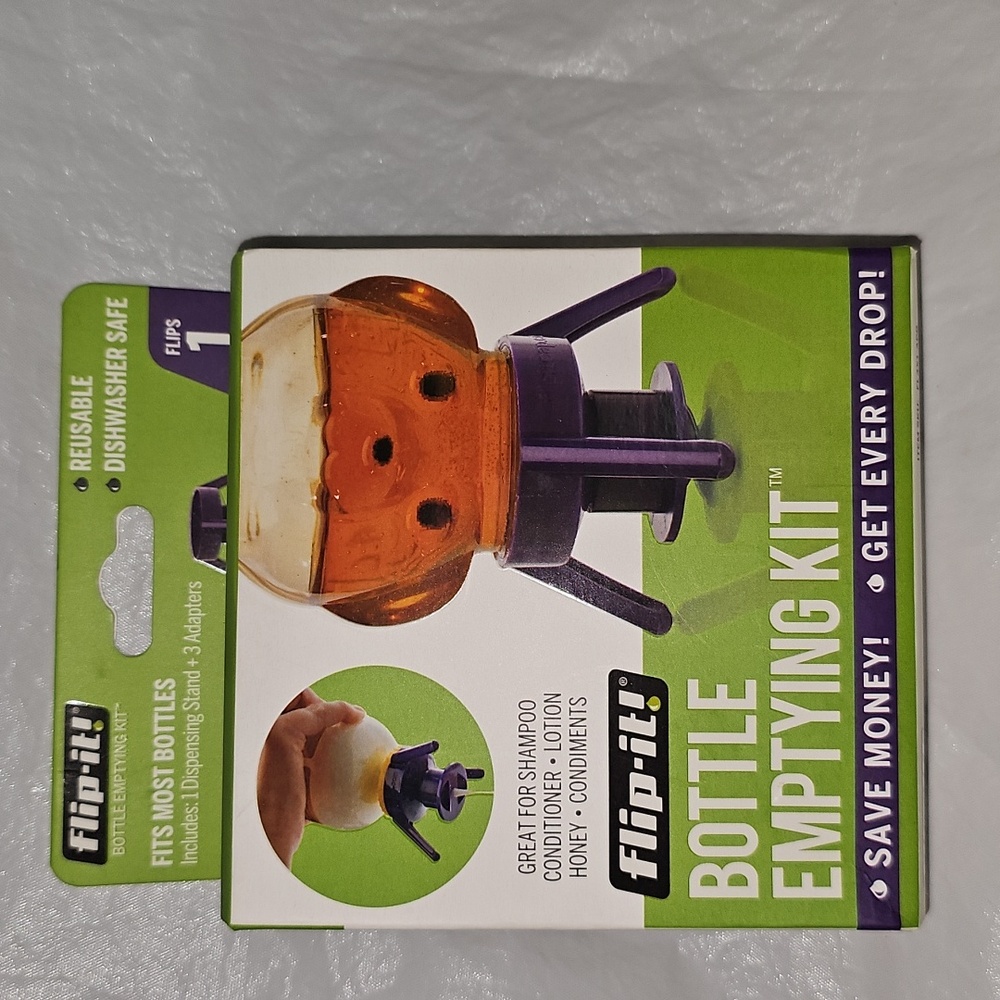 Flip-It! Bottle Emptying Kit, Single Pack Kitchen/All-Purpose New